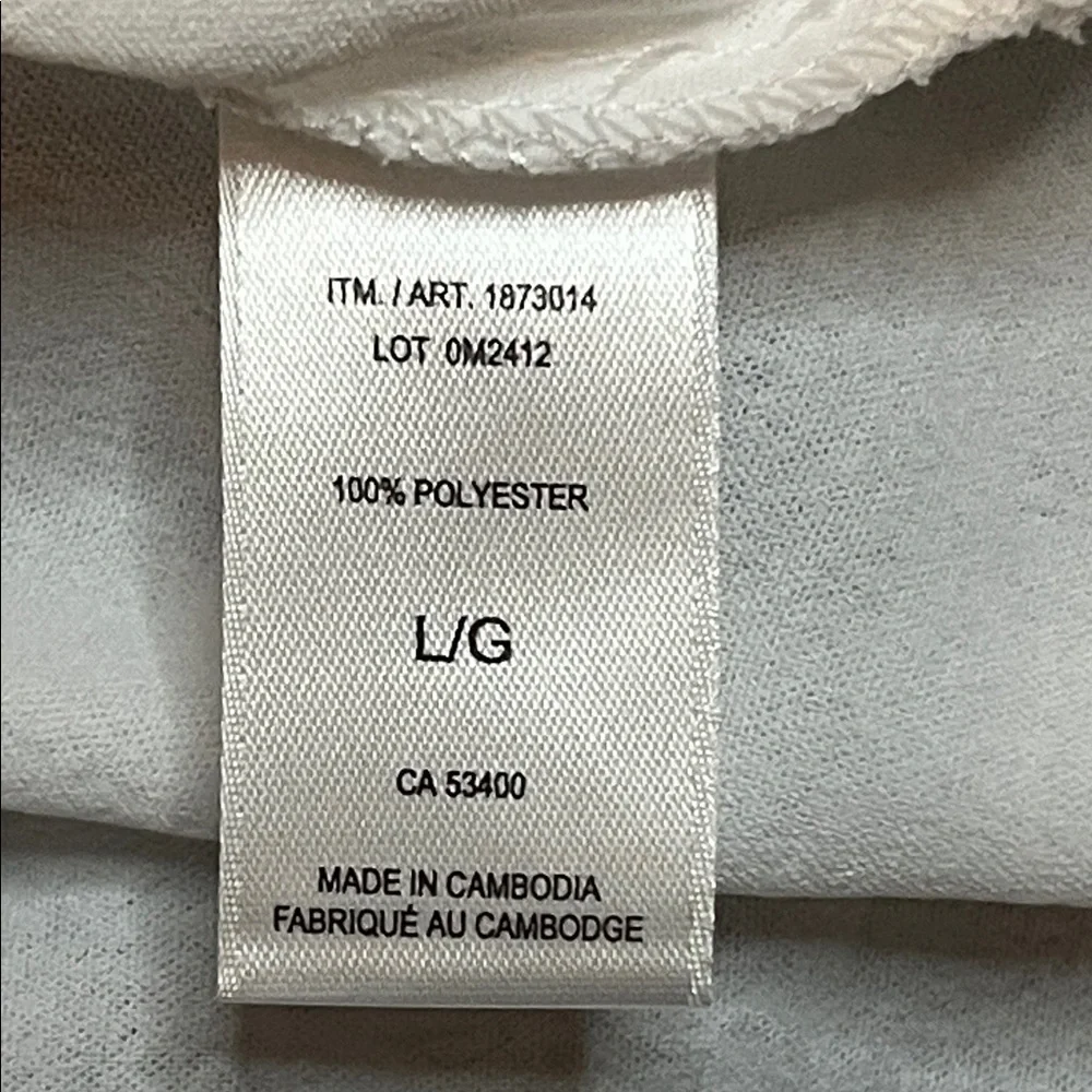 NWT Elegant White Maxi Dress sz L Pockets Adjustable Straps - Picture 10 of 14